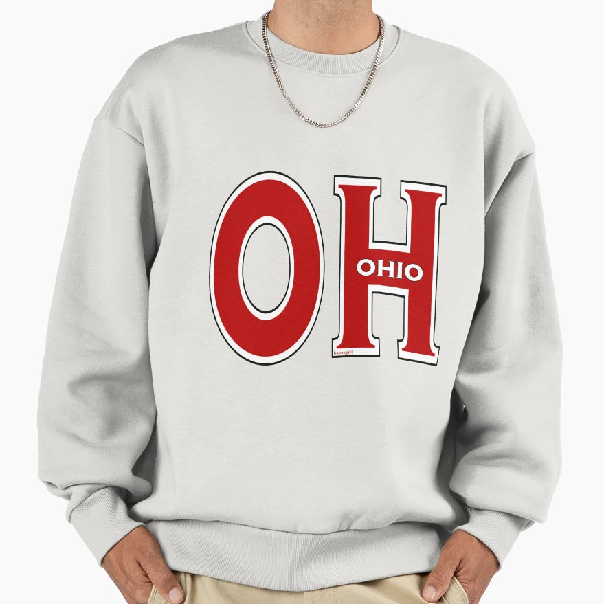 Abbreviated Ohio Sweatshirt - Casual Everyday Wear for Adults - T-Shirt, Sweatshirt, Hoodie