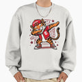 Dabbing Tiger Funny Animal Sweatshirt - Aesthetic Graphic Unisex - T-Shirt, Sweatshirt, Hoodie