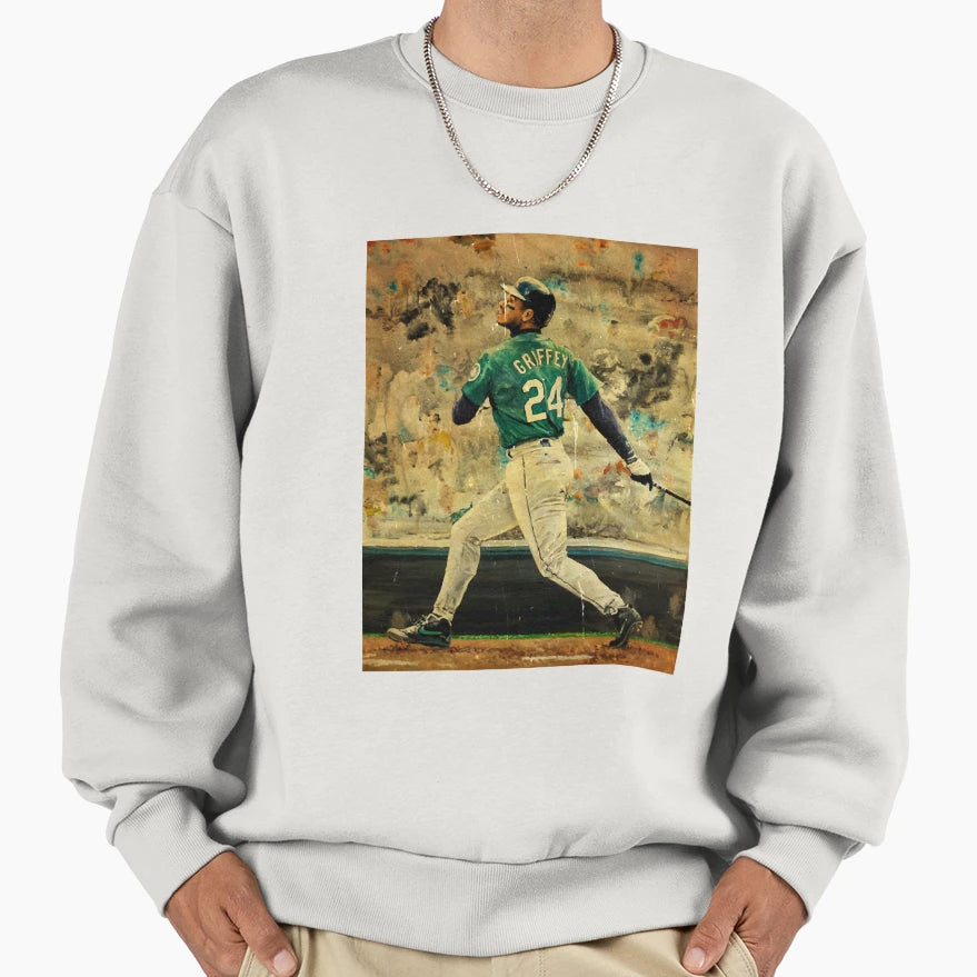 Ken Griffey Jr Color Sweatshirt - Aesthetic Graphic Unisex - T-Shirt, Sweatshirt, Hoodie