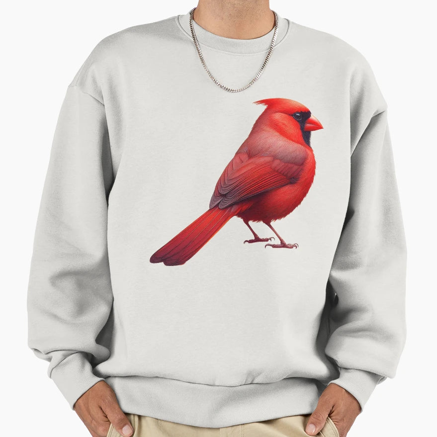 Northern Cardinal Sweatshirt - Custom Art Print Unisex - T-Shirt, Sweatshirt, Hoodie