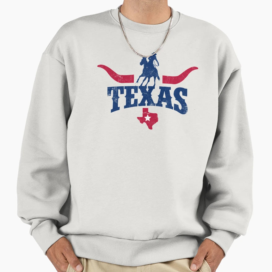 Texas Cowgirl Lone Star Sweatshirt - Fun Novelty Design Unisex - T-Shirt, Sweatshirt, Hoodie