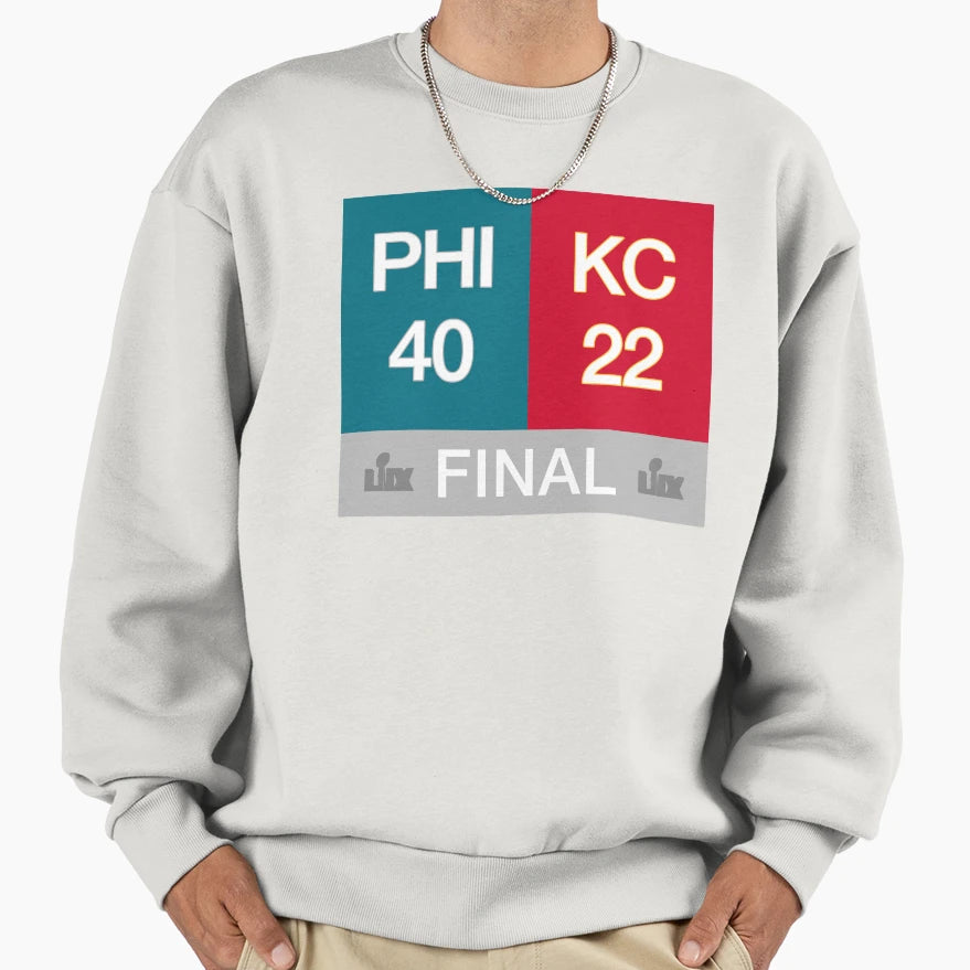 Phi 40 Kc 22 Super Bowl Lix 40 22 Sweatshirt - Streetwear Style Unisex - T-Shirt, Sweatshirt, Hoodie