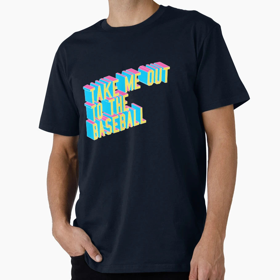 Take Me Out To Baseball T-Shirt - Minimalist Print for Adults - T-Shirt, Sweatshirt, Hoodie