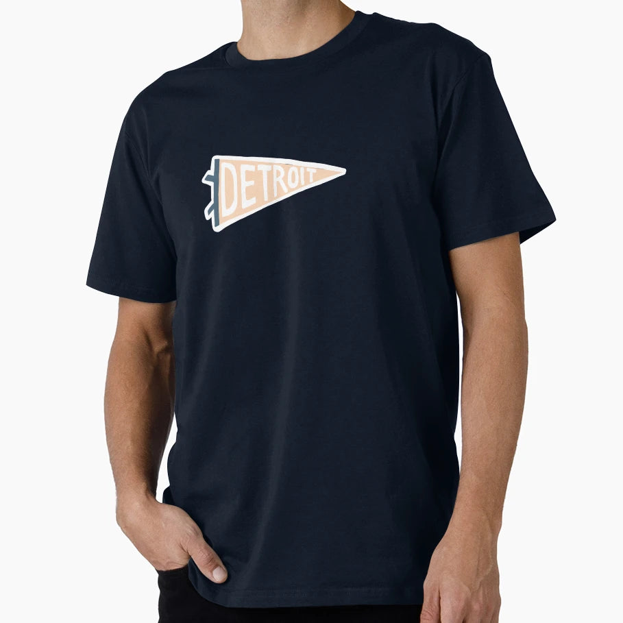 Detroit Pennant T-Shirt - Casual Everyday Wear for Adults - T-Shirt, Sweatshirt, Hoodie