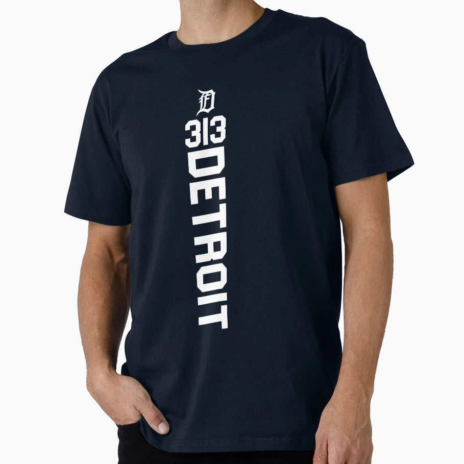 Detroit Vertical T-Shirt - Aesthetic Graphic for Adults - T-Shirt, Sweatshirt, Hoodie