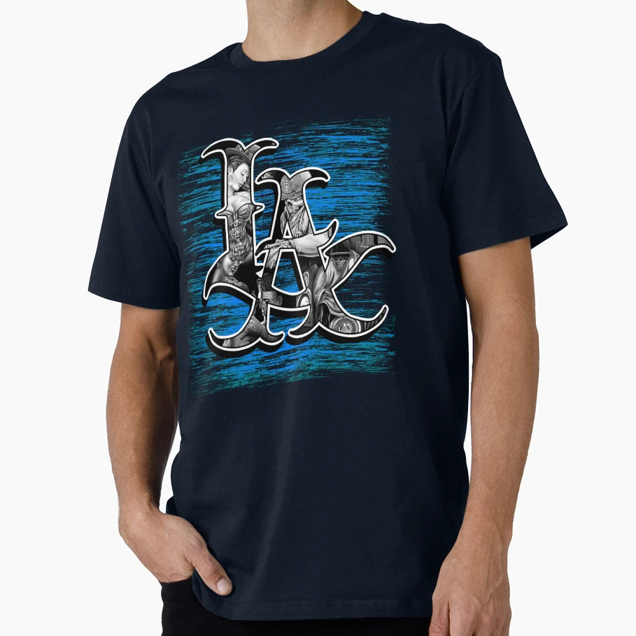 La Graffiti Skull Art T-Shirt - Streetwear Style Unisex - T-Shirt, Sweatshirt, Hoodie
