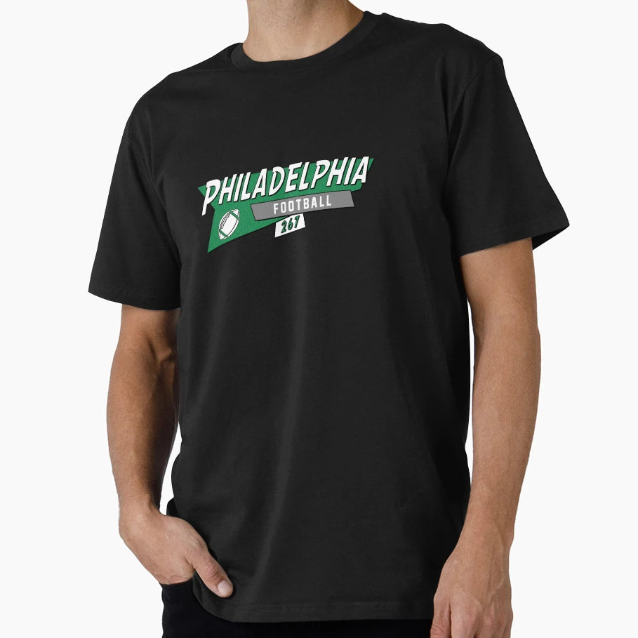 Philadelphia 90S Football T-Shirt - Trendy Graphic for Adults - T-Shirt, Sweatshirt, Hoodie