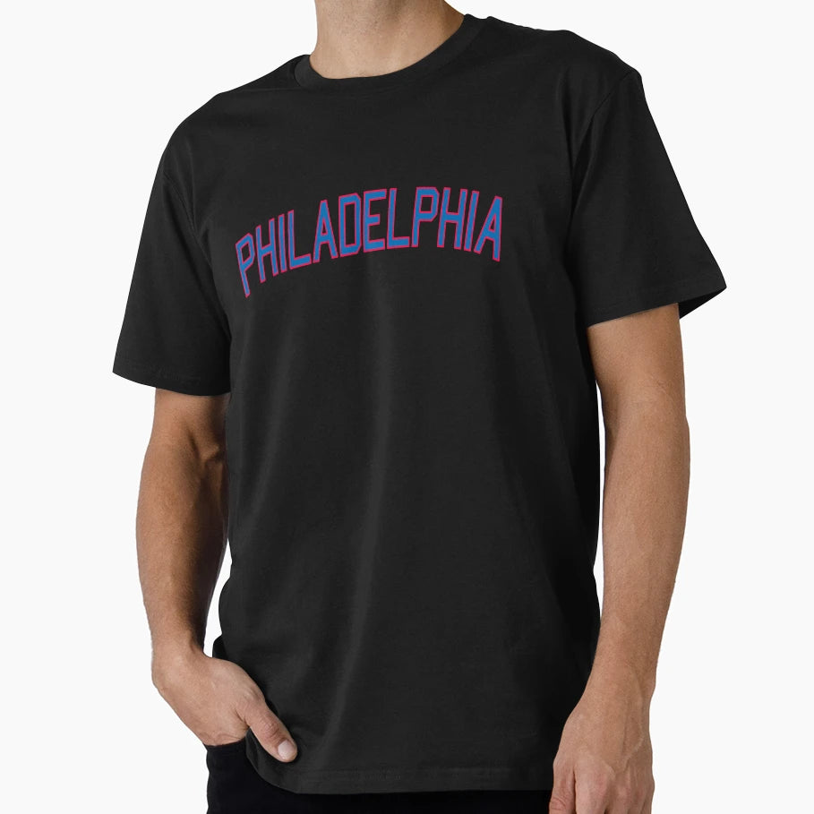 Philadelphia Sports College Font T-Shirt - Streetwear Style Unisex - T-Shirt, Sweatshirt, Hoodie