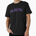 Philadelphia Sports College Font T-Shirt - Streetwear Style Unisex - T-Shirt, Sweatshirt, Hoodie