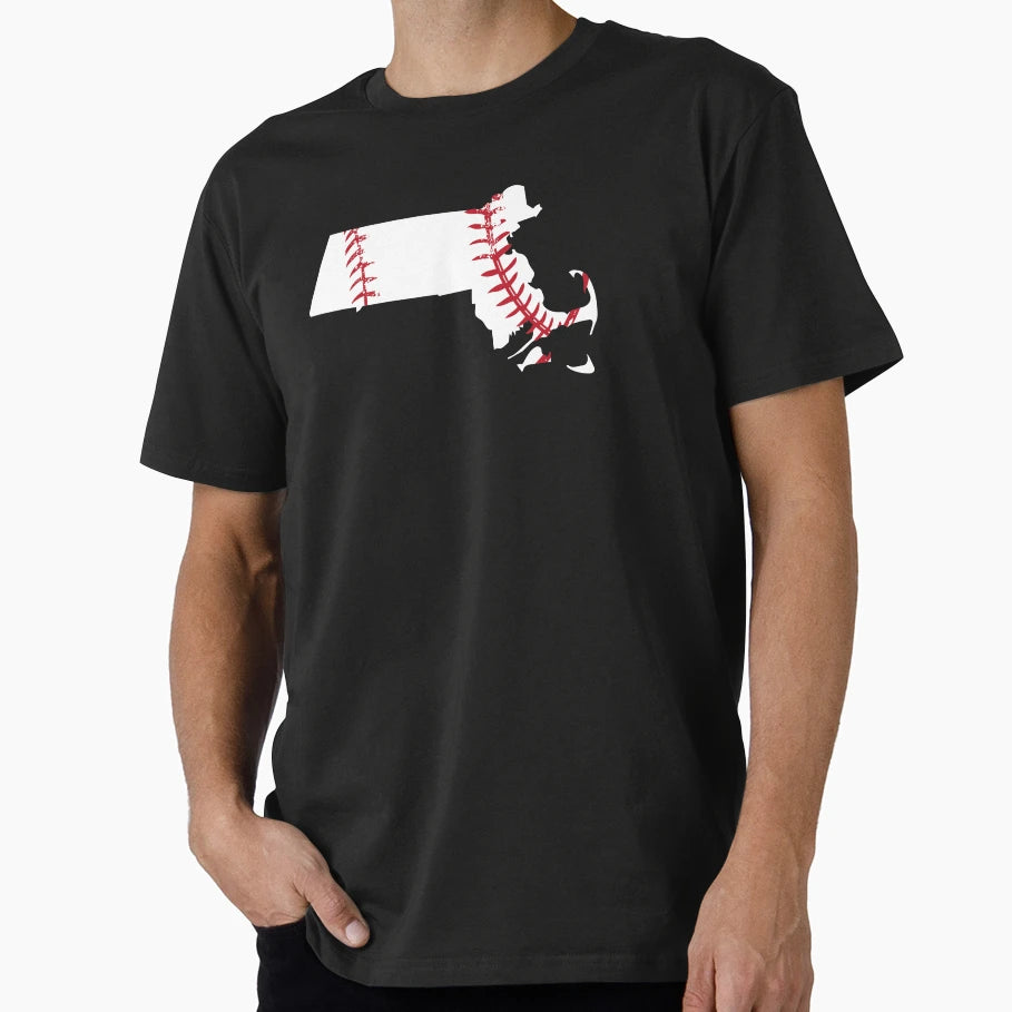Boston Baseball Massachusetts Baseball T-Shirt - Graphic Print Unisex - T-Shirt, Sweatshirt, Hoodie