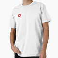Bold Red Letter C Icon T-Shirt - Minimalist Print Men Women - T-Shirt, Sweatshirt, Hoodie