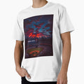 Dramatic Baseball Stadium Sunset Wall Art T-Shirt - Graphic Print Men Women - T-Shirt, Sweatshirt, Hoodie