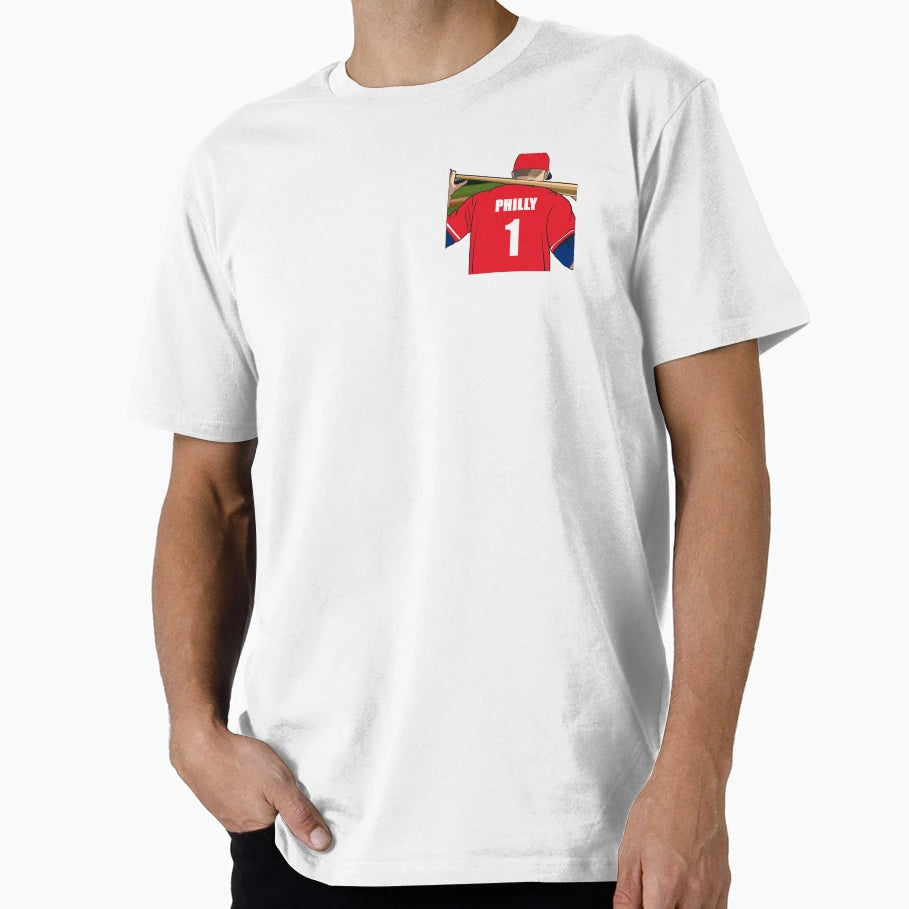 Philadelphia Baseball Jersey Number 1 Fan T-Shirt - Trendy Graphic Unisex - T-Shirt, Sweatshirt, Hoodie
