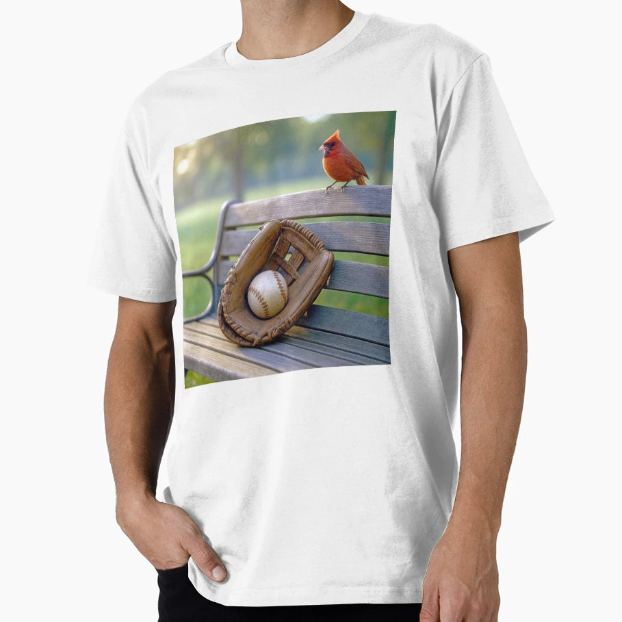 Baseball Glove Red Cardinal T-Shirt - Novelty Apparel Unisex - T-Shirt, Sweatshirt, Hoodie