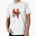 Pair Beautiful Cardinals T-Shirt - Aesthetic Graphic Unisex - T-Shirt, Sweatshirt, Hoodie