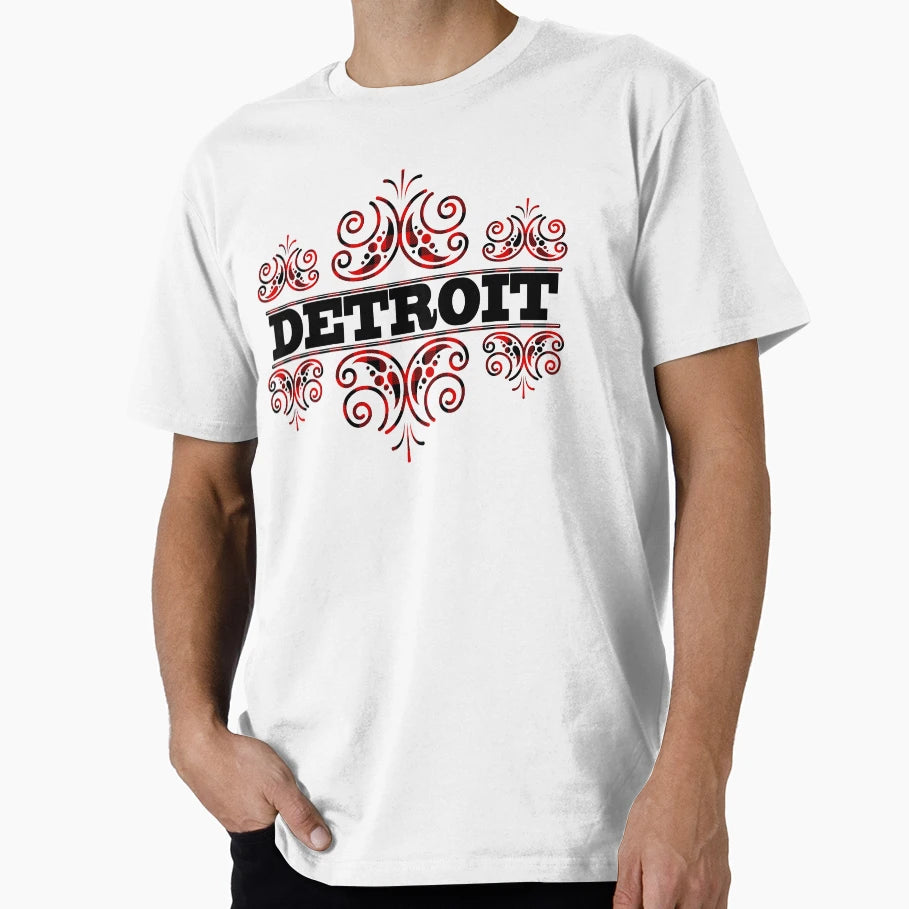 Detroit City Skyscraper Skyline T-Shirt - Unique Graphic Unisex - T-Shirt, Sweatshirt, Hoodie