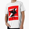 Zorro Fan Artwork Victory Plain Red T-Shirt - Unique Graphic for Adults - T-Shirt, Sweatshirt, Hoodie