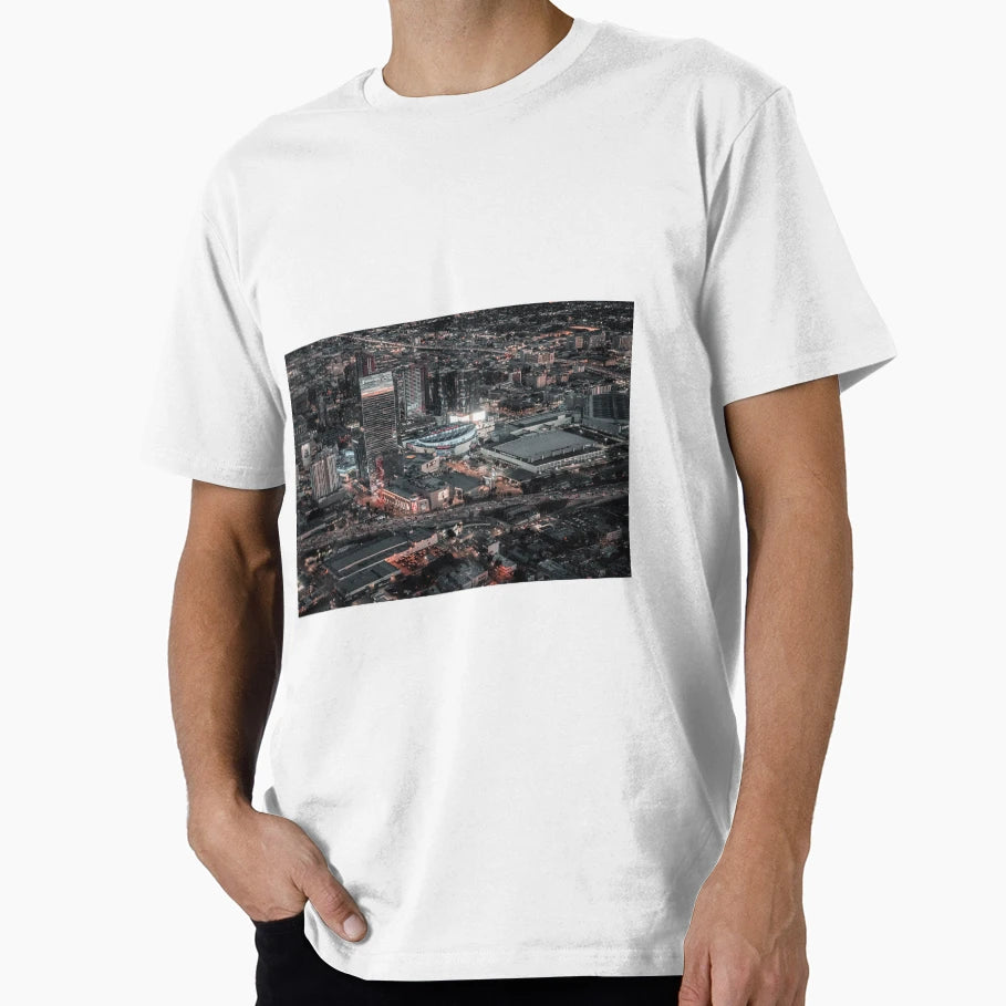 Downtown Los Angeles Aerial Art T-Shirt - Novelty Apparel Unisex - T-Shirt, Sweatshirt, Hoodie