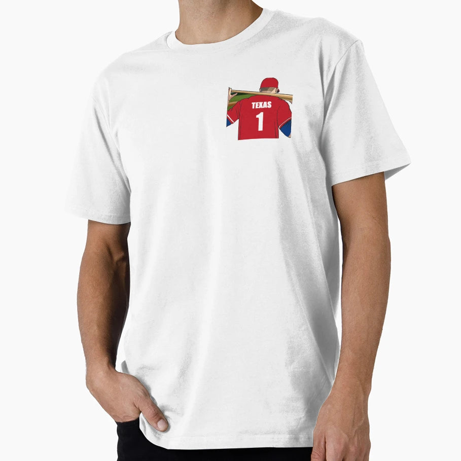 Texas Baseball Jersey Number 1 Fan T-Shirt - Aesthetic Graphic Men Women - T-Shirt, Sweatshirt, Hoodie