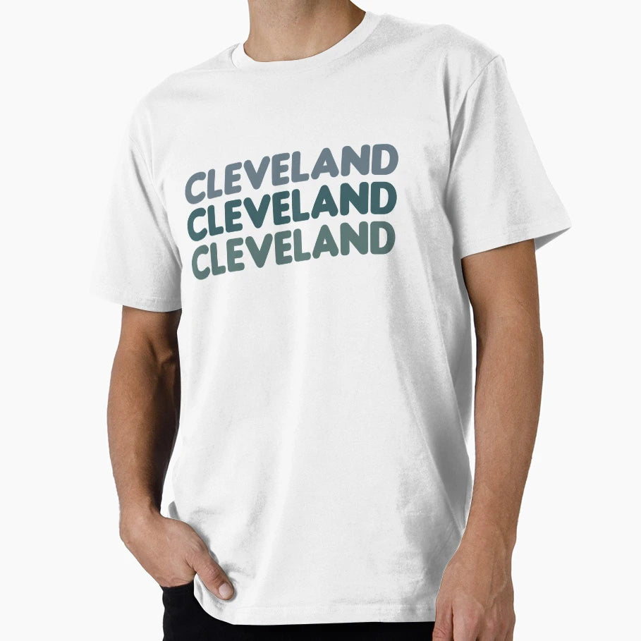 Cleveland Ohio Neutrals Blues T-Shirt - Minimalist Print for Adults - T-Shirt, Sweatshirt, Hoodie