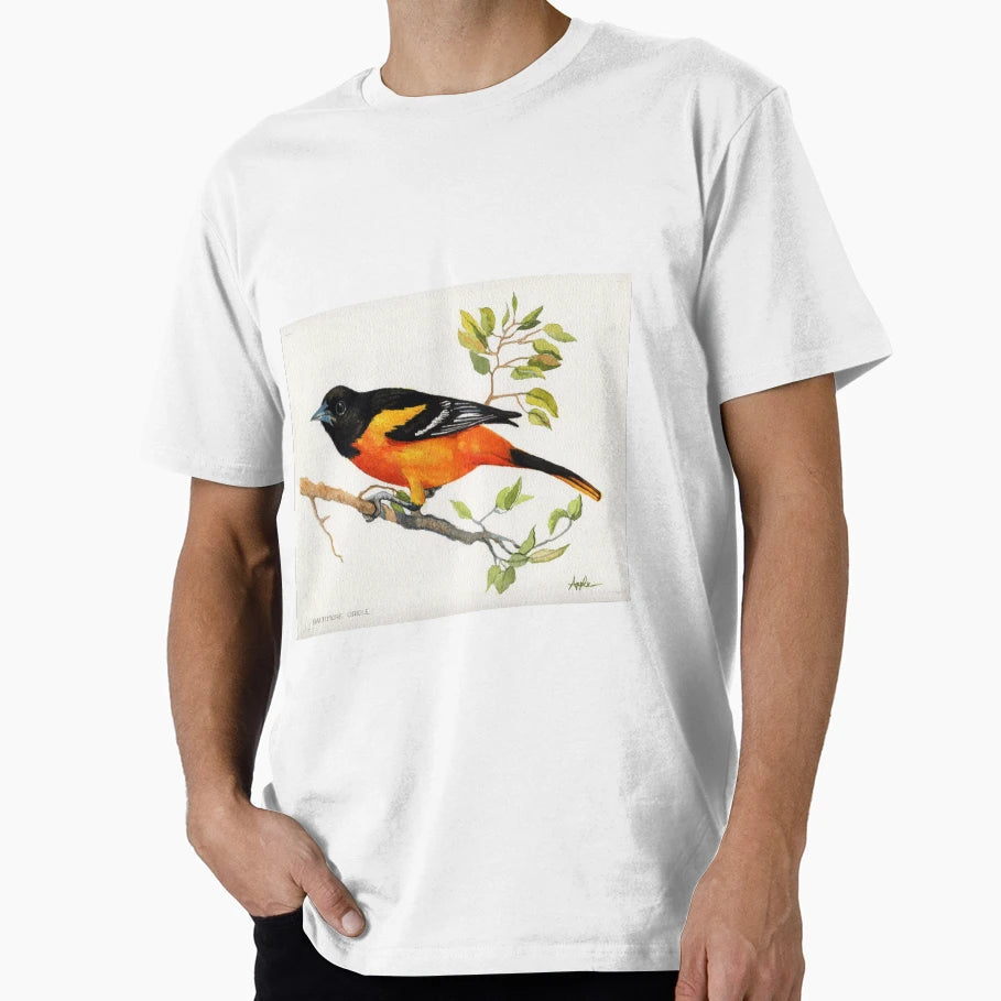 Baltimore Oriole Bird Portrait T-Shirt - Casual Everyday Wear for Adults - T-Shirt, Sweatshirt, Hoodie