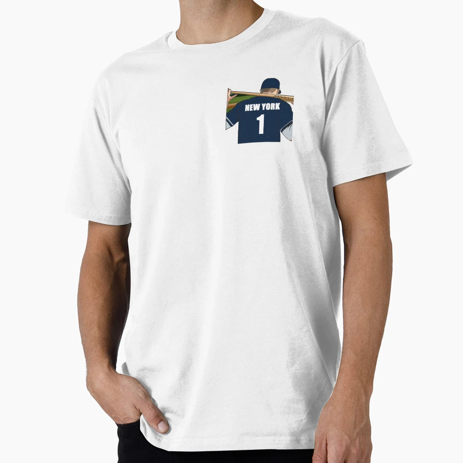 New York Black Baseball Jersey Number 1 T-Shirt - Graphic Print Men Women - T-Shirt, Sweatshirt, Hoodie