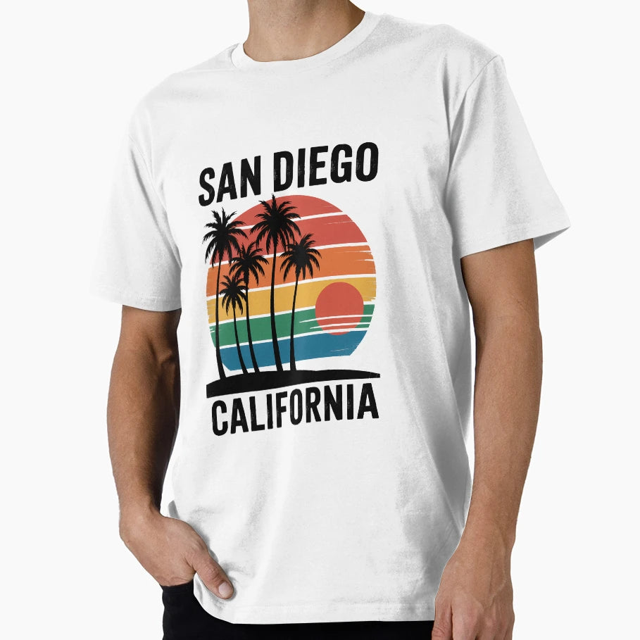 San Diego California Summer Vacation T-Shirt - Trendy Graphic Unisex - T-Shirt, Sweatshirt, Hoodie