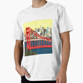 Golden San Francisco T-Shirt - Minimalist Print Men Women - T-Shirt, Sweatshirt, Hoodie