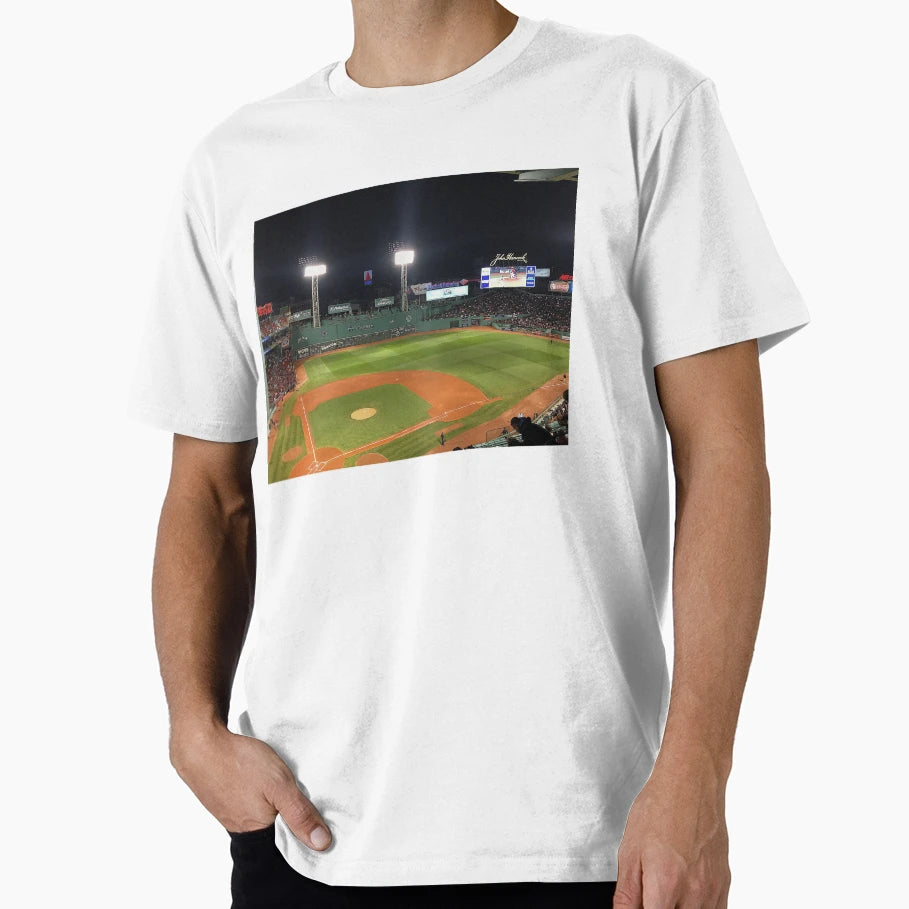 Fenway Night T-Shirt - Custom Art Print Unisex - T-Shirt, Sweatshirt, Hoodie