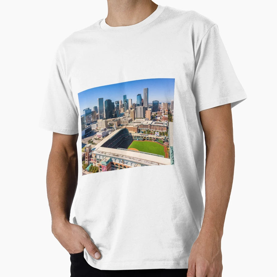 Houston Skyline Minute Maid Park T-Shirt - Streetwear Style for Adults - T-Shirt, Sweatshirt, Hoodie