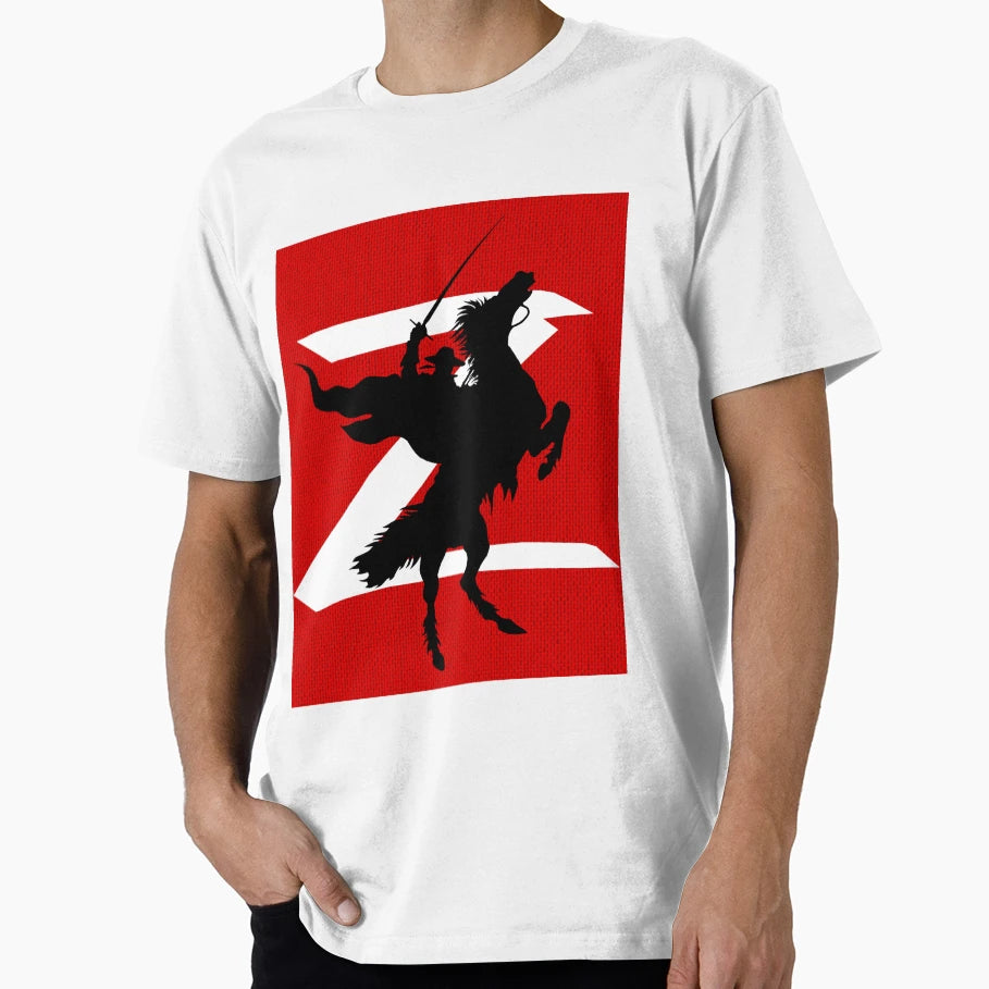 Zorro Fan Artwork Victory Red Thick T-Shirt - Graphic Print Men Women - T-Shirt, Sweatshirt, Hoodie