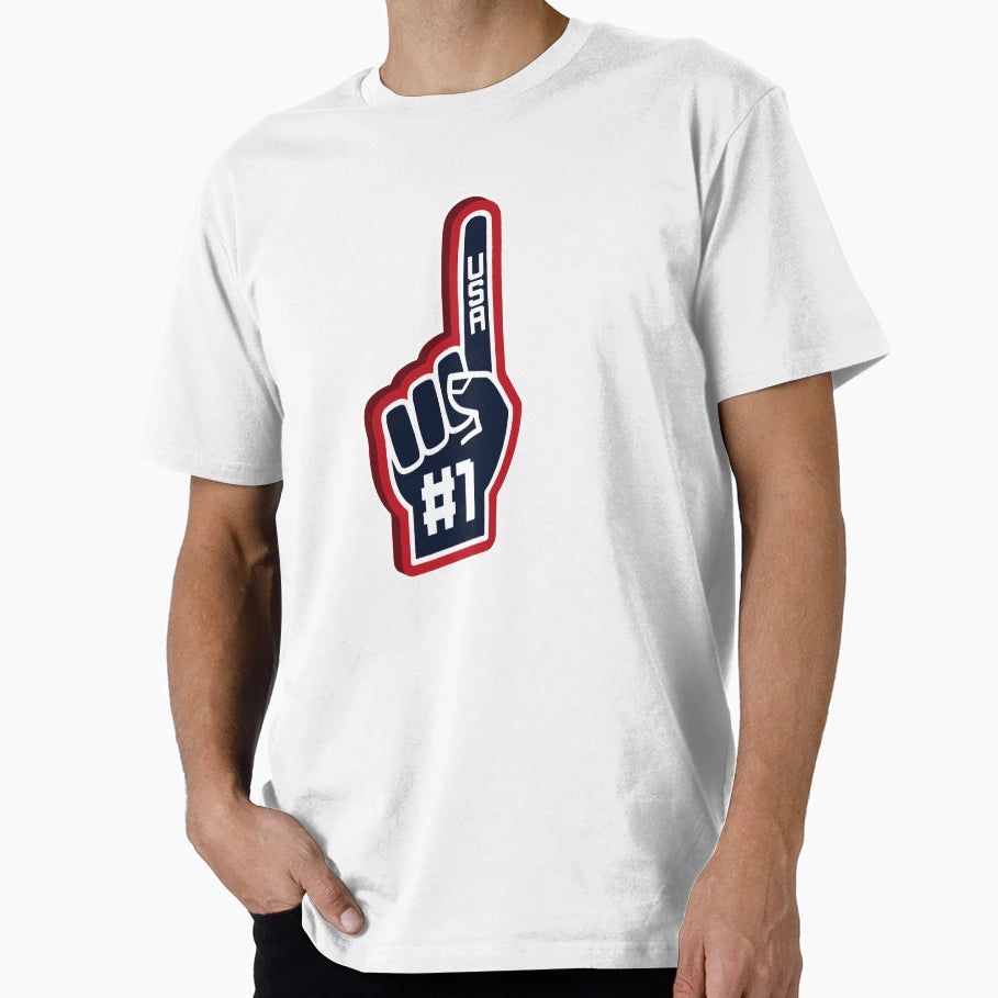 Fan Finger Number 1 Usa Team T-Shirt - Streetwear Style for Adults - T-Shirt, Sweatshirt, Hoodie