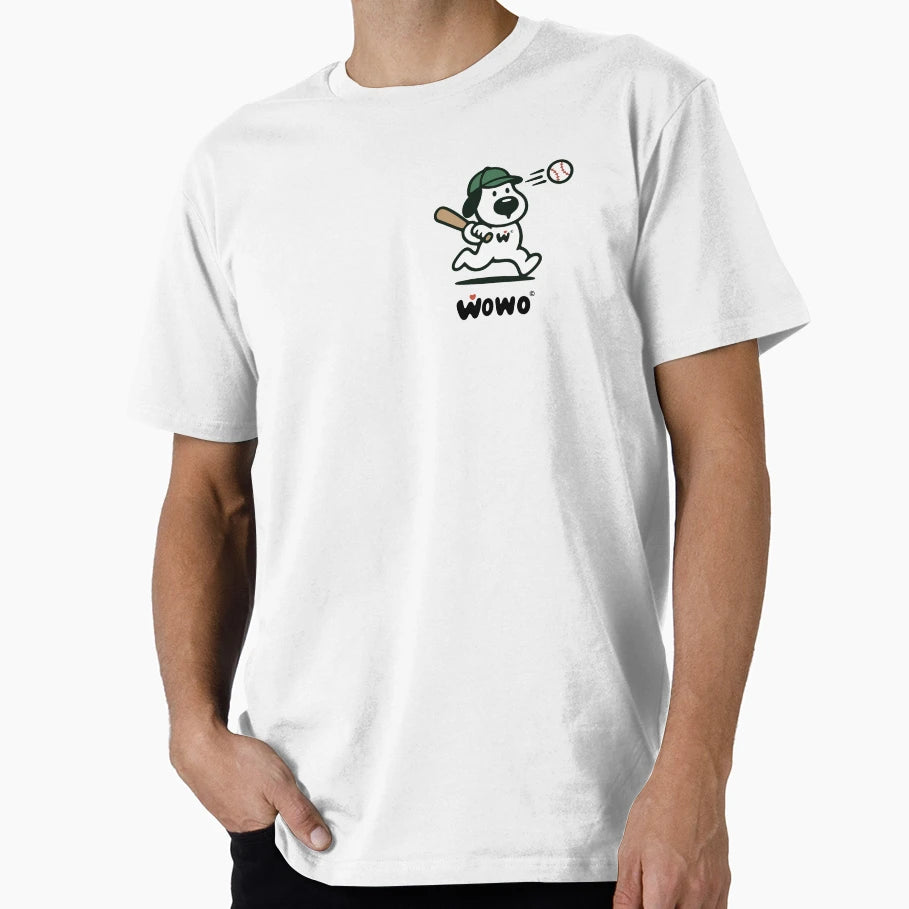 Wowo Baseball 2 T-Shirt - Minimalist Print for Adults - T-Shirt, Sweatshirt, Hoodie