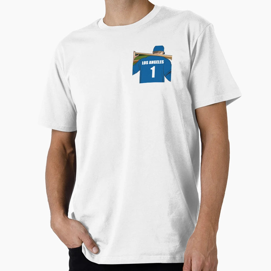 Los Angeles Blue Baseball Jersey T-Shirt - Novelty Apparel Men Women - T-Shirt, Sweatshirt, Hoodie