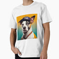 Dog Baseball Uniform Portrait T-Shirt - Trendy Graphic Unisex - T-Shirt, Sweatshirt, Hoodie