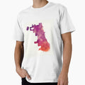 Chicago City Watercolor Map Front T-Shirt - Aesthetic Graphic for Adults - T-Shirt, Sweatshirt, Hoodie