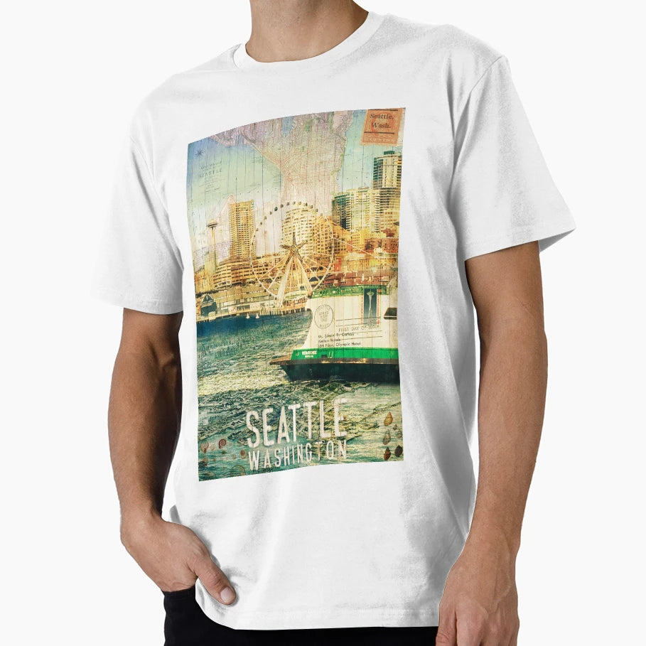 Seattle Arrival T-Shirt - Minimalist Print for Adults - T-Shirt, Sweatshirt, Hoodie
