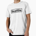 Lettering Seattle T-Shirt - Unique Graphic Unisex - T-Shirt, Sweatshirt, Hoodie