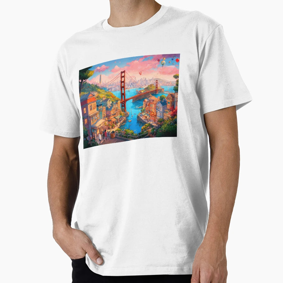 San Francisco Spirit T-Shirt - Graphic Print Men Women - T-Shirt, Sweatshirt, Hoodie