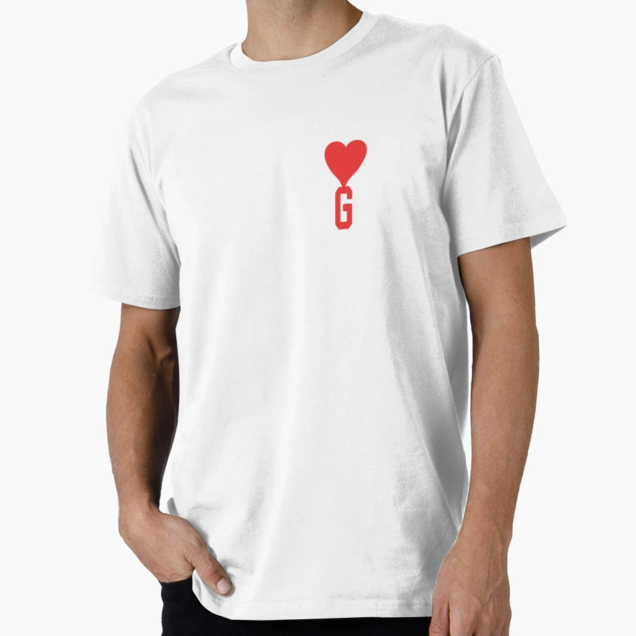 Personalize G Name Love Heart Love Hoodie - Trendy Graphic Men Women - T-Shirt, Sweatshirt, Hoodie