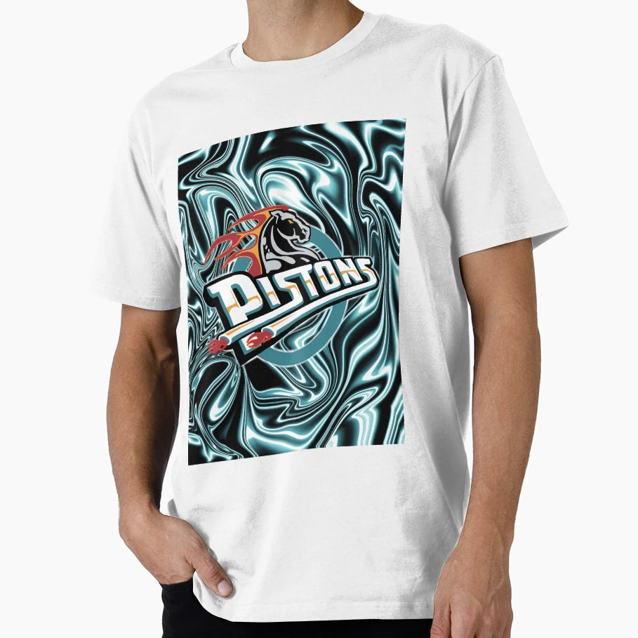 Pistons Hustle T-Shirt - Minimalist Print Unisex - T-Shirt, Sweatshirt, Hoodie