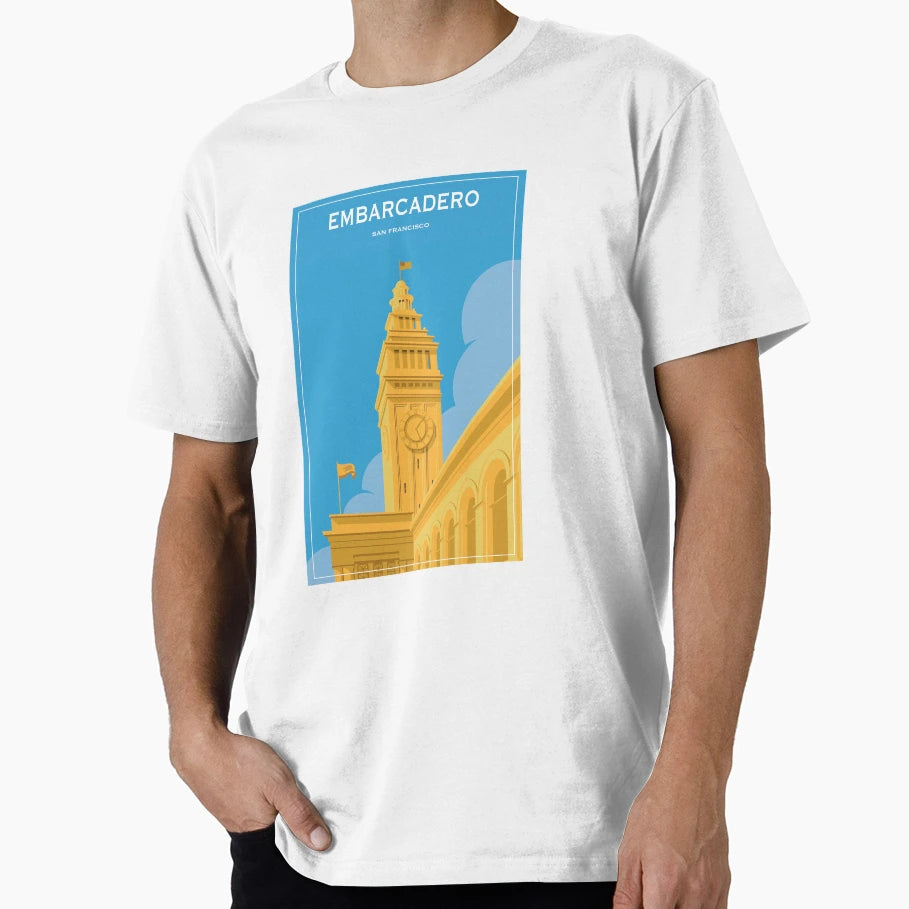 San Francisco Embarcaderos Ferry T-Shirt - Aesthetic Graphic Men Women - T-Shirt, Sweatshirt, Hoodie