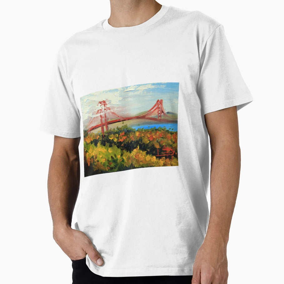 Golden Gate Bridge San Francisco T-Shirt - Trendy Graphic for Adults - T-Shirt, Sweatshirt, Hoodie
