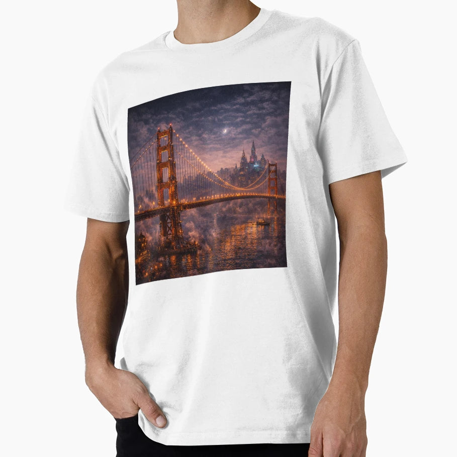 Steampunk San Francisco Golden Gate T-Shirt - Streetwear Style Men Women - T-Shirt, Sweatshirt, Hoodie
