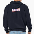 Cro Croatia Trigram Tiles Blue Red Hoodie - Custom Art Print for Adults - T-Shirt, Sweatshirt, Hoodie