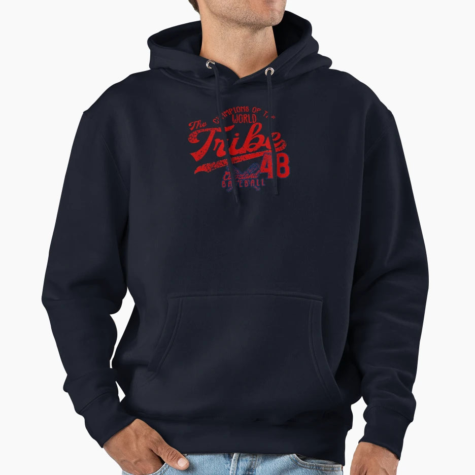 Cleveland Tribe 1948 Champions World Hoodie - Fun Novelty Design Unisex - T-Shirt, Sweatshirt, Hoodie