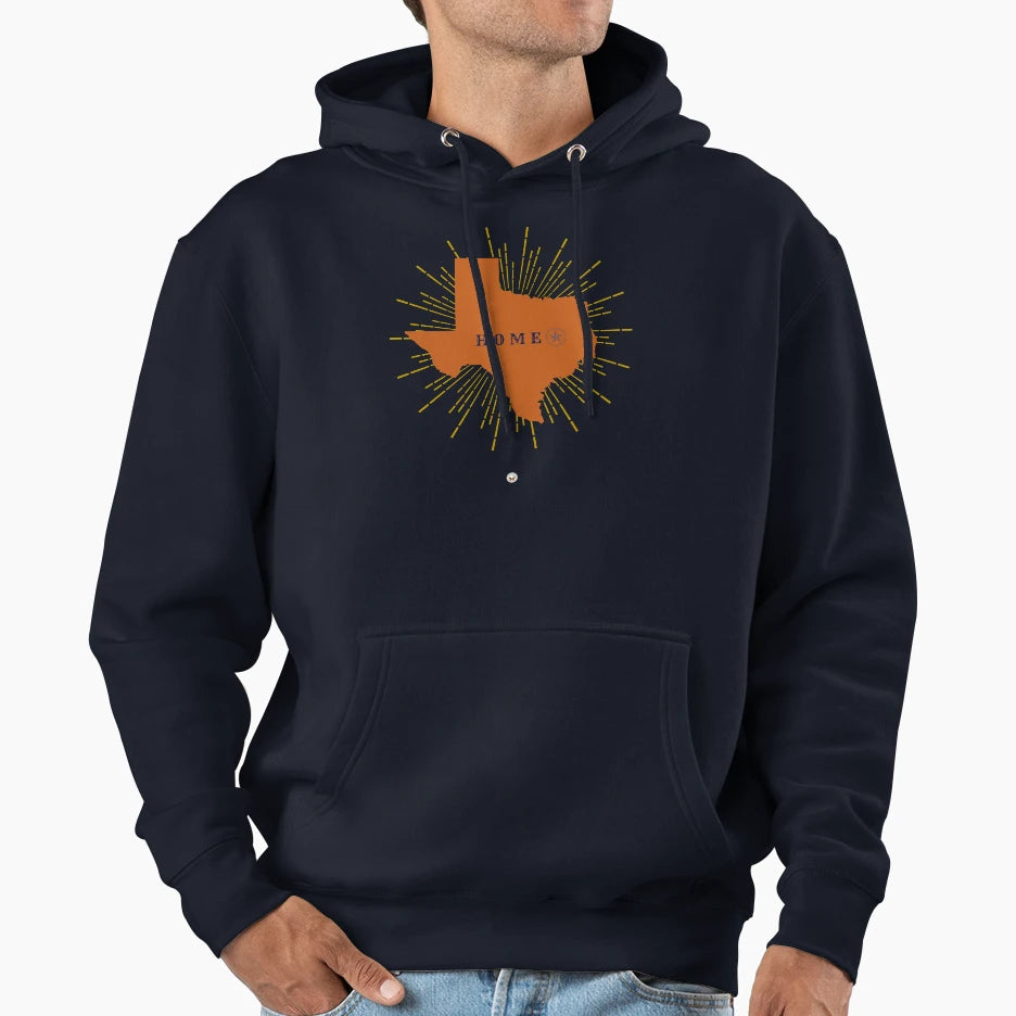 Texas Home Hoodie - Trendy Graphic for Adults - T-Shirt, Sweatshirt, Hoodie