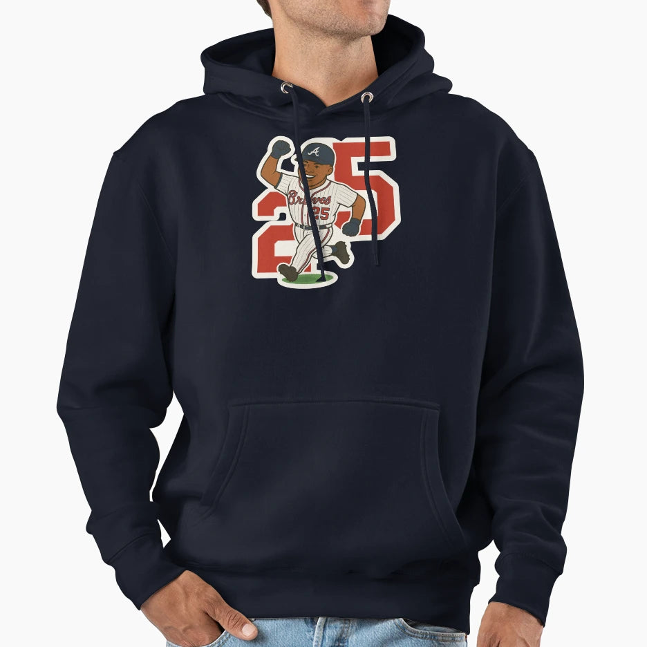 Andruw Jones Home Run Hoodie - Custom Art Print Unisex - T-Shirt, Sweatshirt, Hoodie