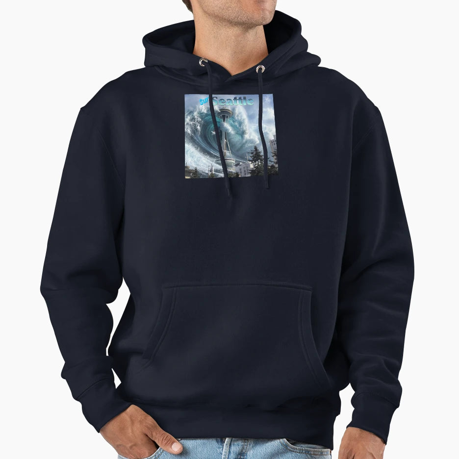 Surf Seattle Hoodie - Aesthetic Graphic Unisex - T-Shirt, Sweatshirt, Hoodie