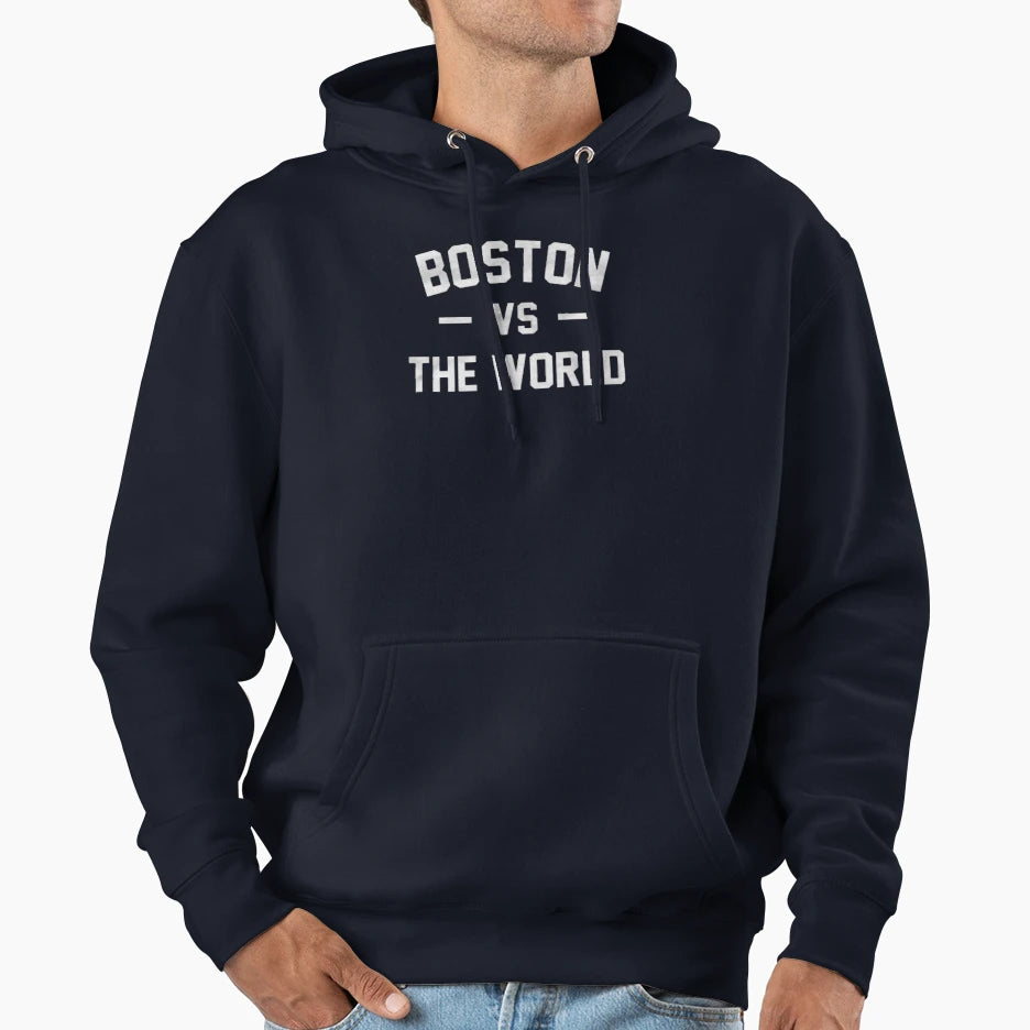 Titletown Boston Vs World Hoodie - Custom Art Print Men Women - T-Shirt, Sweatshirt, Hoodie